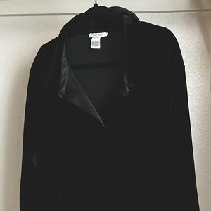 Joan Vass billowy black button up